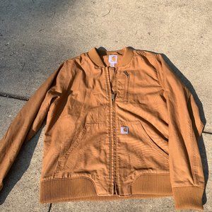Carhartt Tan Canvas bomber Jacket